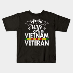 Proud Wife Of A Vietnam Veteran Kids T-Shirt